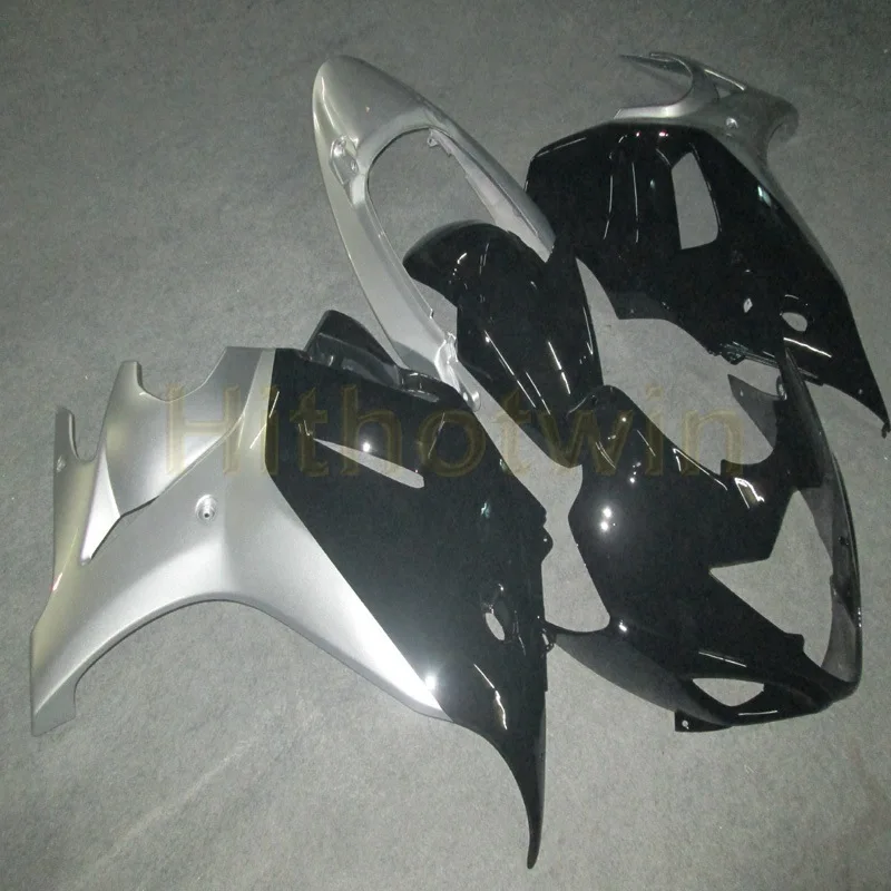 A Пользовательские мотоцикла обтекателя Для Suzuki GSX650F 2008 2009 2010 2011 2012 двигатель панели+ болты+ серебристо-черного цвета - Цвет: A