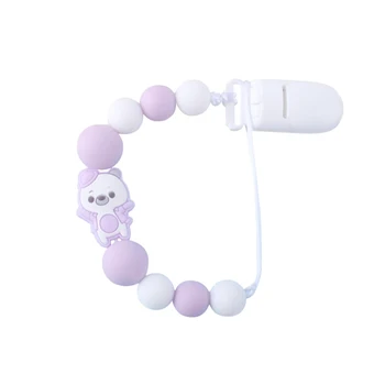 

Baby Pacifier Clip Chain Soother Pacifier Clip Leash Strap Nipple Holder Infant Feeding Baby Chew Toy Beaded Chains Teethers Hot