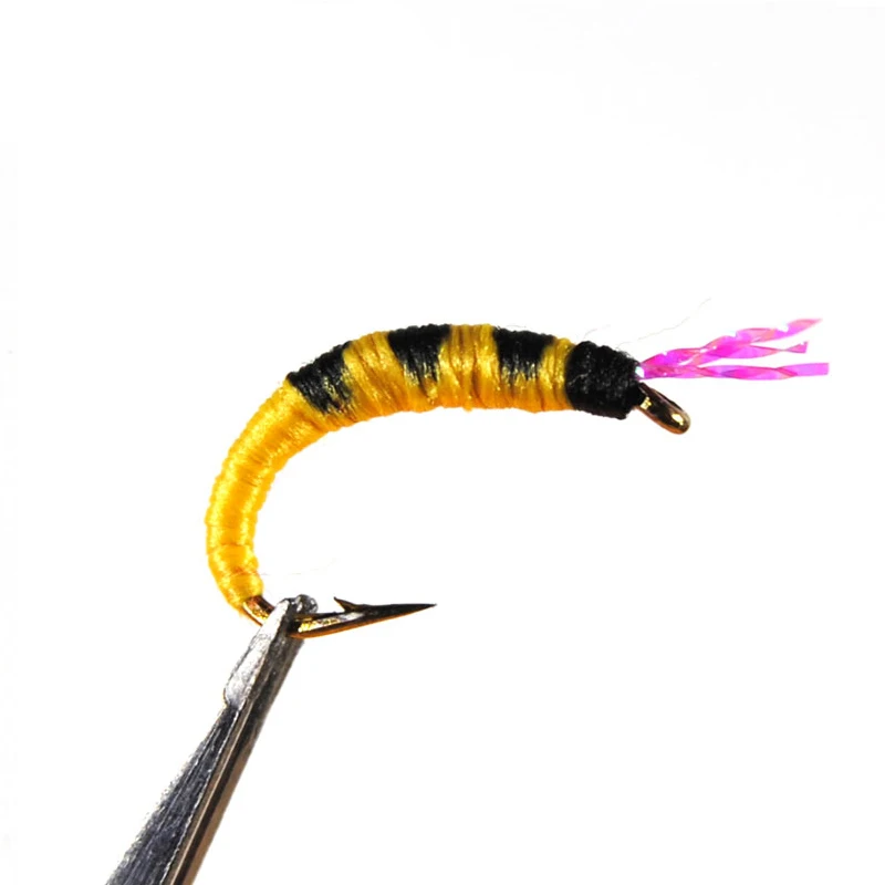 Wifreo 6 шт./лот #10 #12 #14 Радужный коричневый Брук серая форель Caddis Nymph приманки зуммеры