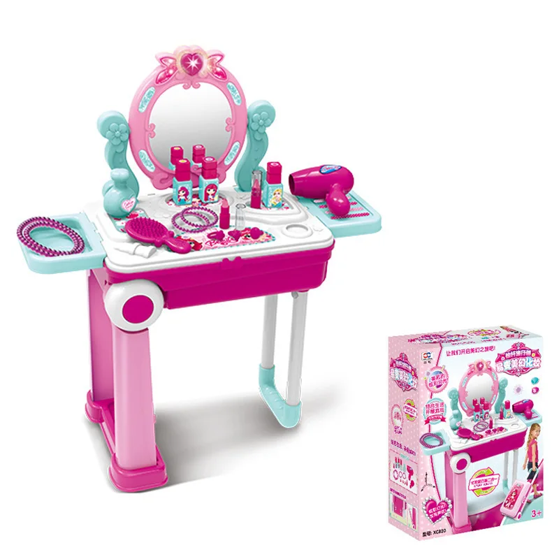  1913 # Children Play House The Beauty Kitchen with Engineering with Doctor Set Hand Travel Trolley  - 4000213012570