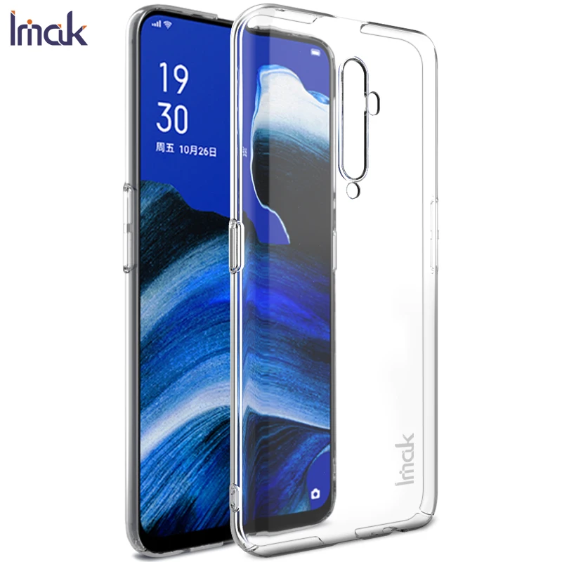 

For OPPO Reno2 Z Reno 2Z 2 Z Case 6.5inch Imak Hard Plastic Phone Cases Transparent Clear Protective Back Cover crystal shell