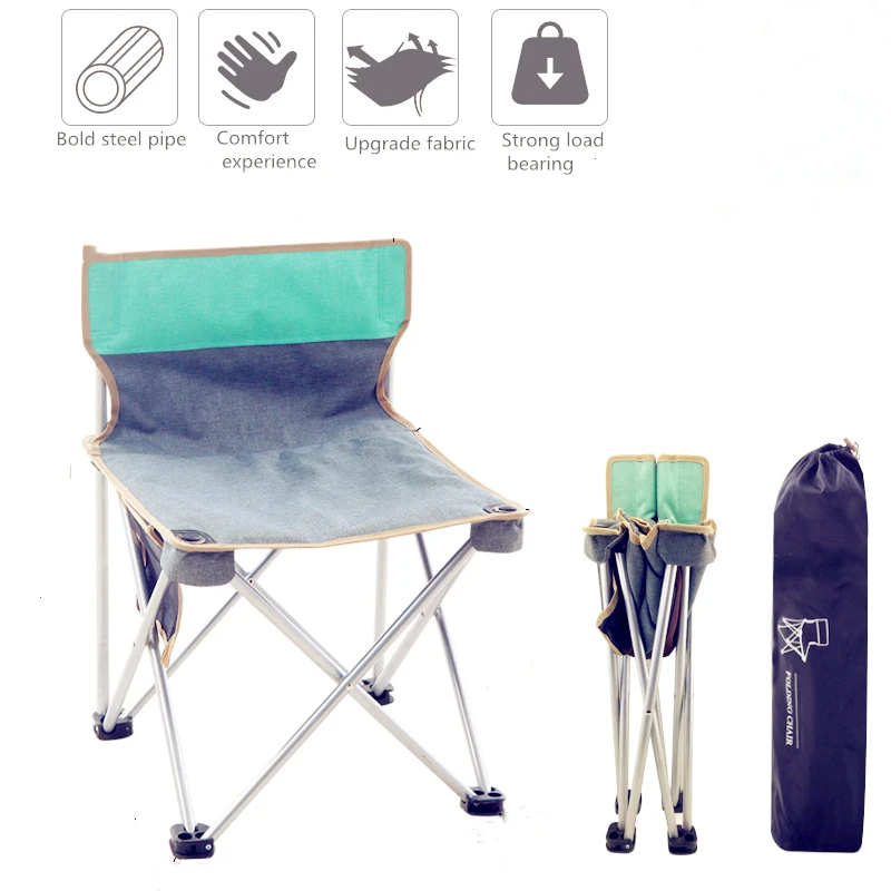 

Outdoor Folding Chair Art Sketch Chair Backrest Fishing Stool Portable Maza Small Bench Beach Train Artifact