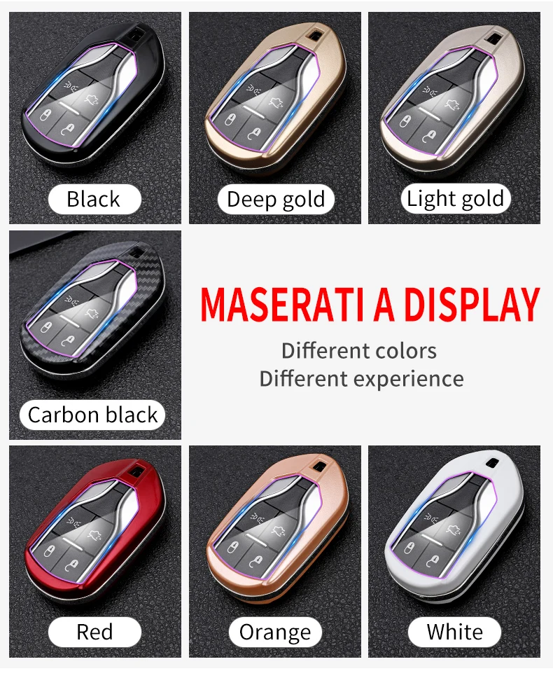 Carbon Fiber Car Smart Key Cover Case Fob For Maserati Levante Ghibli Quattroporte GT Granturism GranCabrio Protect Shell - H896affee53b04e19a74492f117cda5f1D