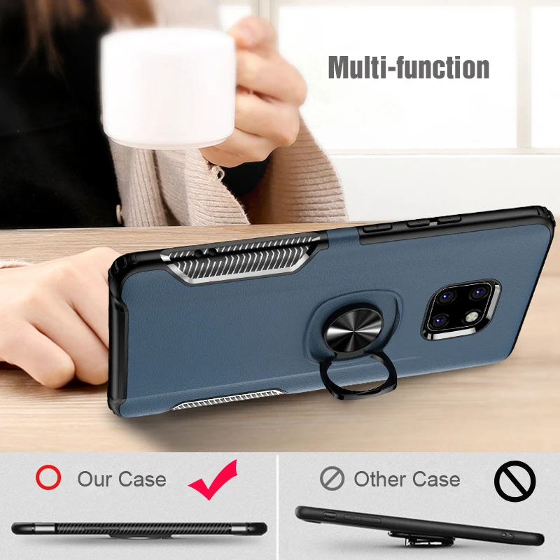 molle phone pouch Shockproof Armor Case For Xiaomi POCOPHONE F1 Metal Finger Ring Holder Stand Magnet Bracket Back Cover Xiaomi POCOPHONE F1 Cases arm pouch for phone
