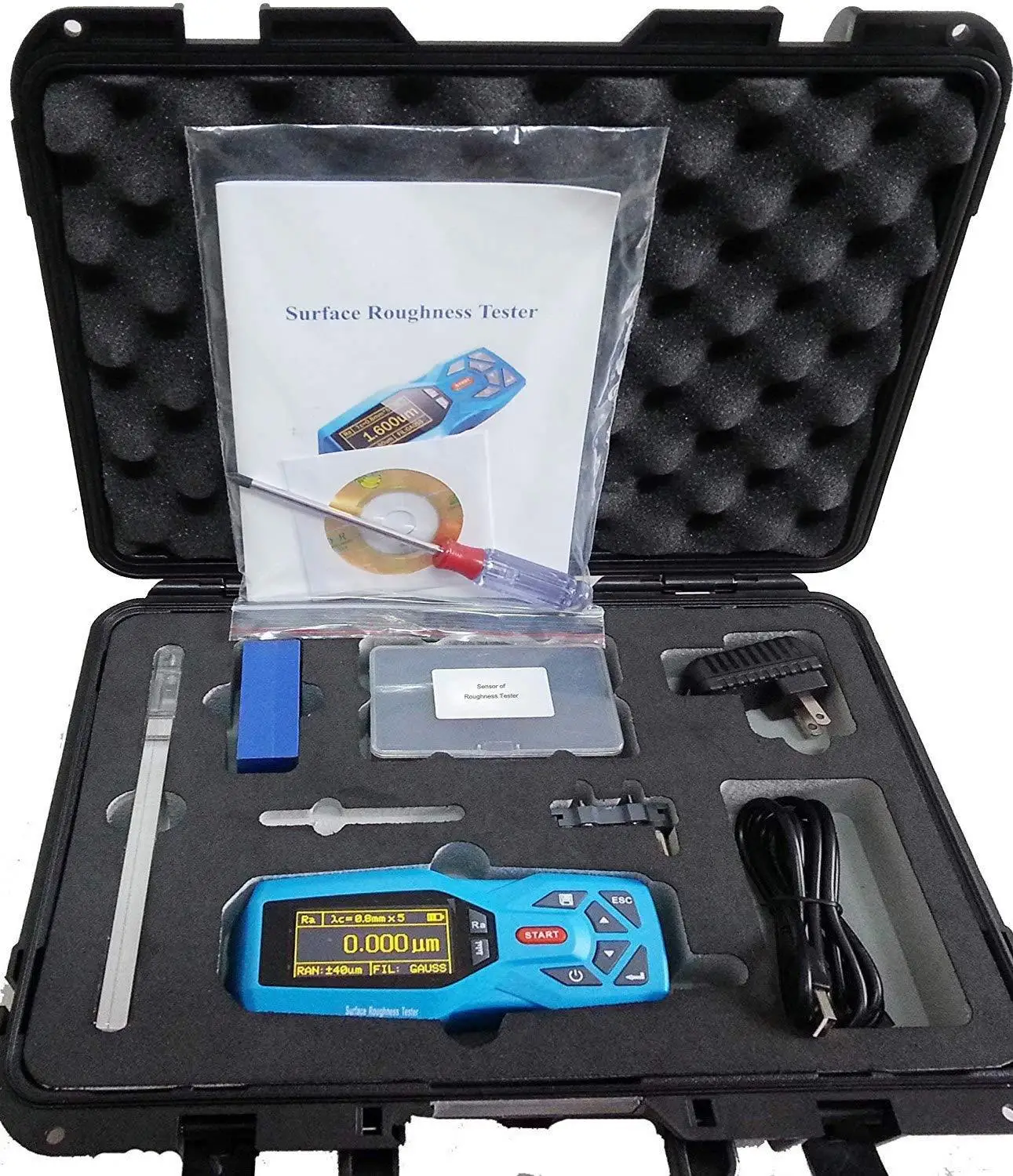VTS-350 High Accuracy Handheld Surface Roughness Tester With 14 Testing Parameters Portable Surface Profilometer meter afbeelding