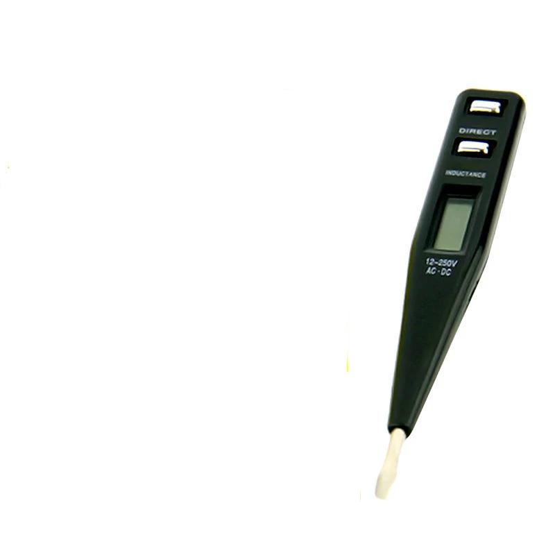 Цифровой тестовый карандаш многофункциональный AC DC 12-250V мульти-датчик Электрический ЖК-дисплей детектор напряжения тестовая ручка