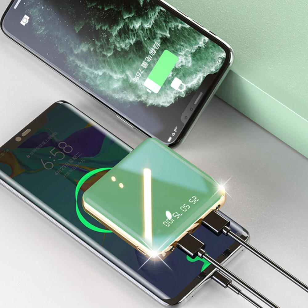 Портативное зарядное устройство FLOVEME портативное с поддержкой USB 10000 мАч|Внешние