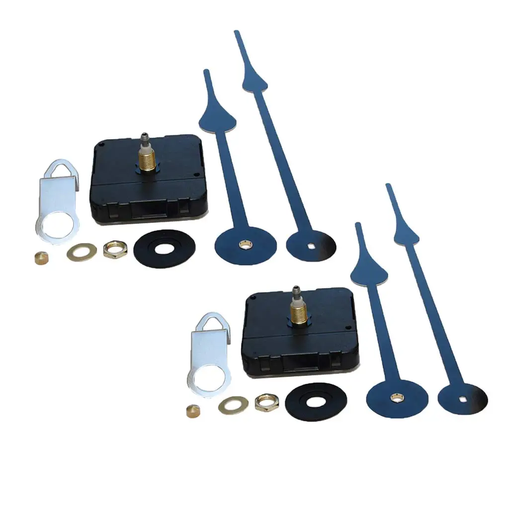 

2pcs Muffler Quartz Wall Clock Mechanism Motor Repair Kit Engine Main Long