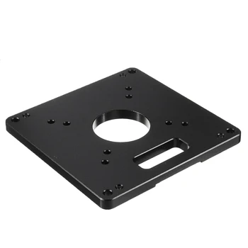 

Simple Type Aluminum Alloy Router Table Insert Plate for Woodworking Makita Router Trimmer Tool Parts 120x120x8mm