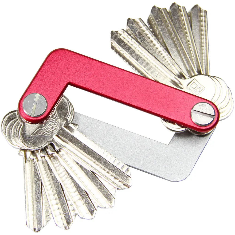 QingGear OKEY Advanced Key Organizer набор ключей для путешествий светильник легко и быстро открывающийся держатель для ключей