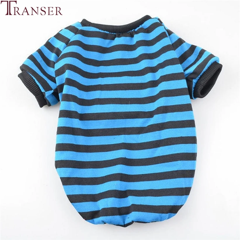 Повседневная полосатая одежда для собак Transer футболка с коротким рукавом и