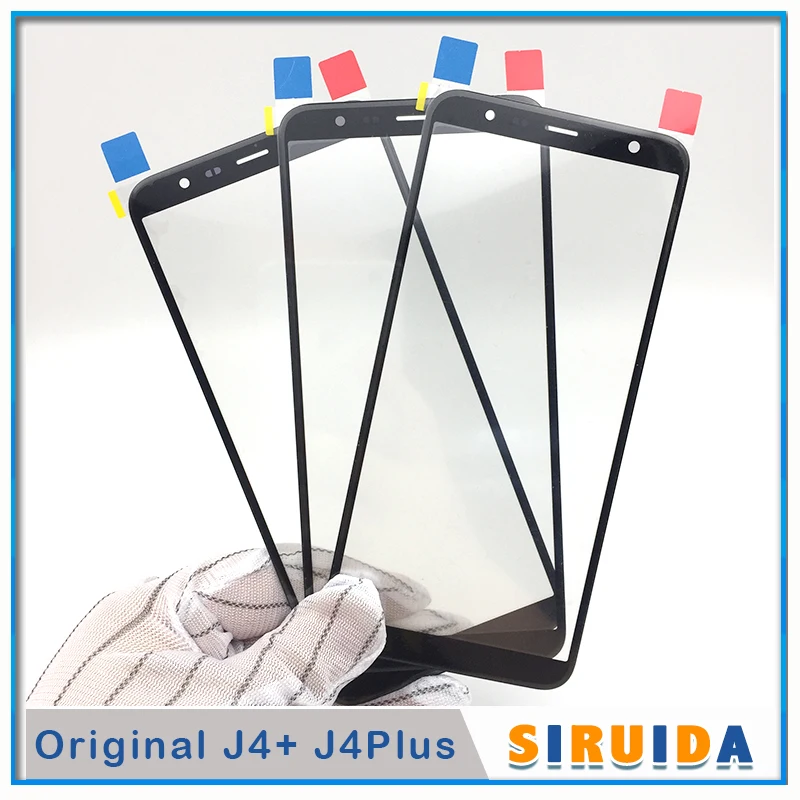 

50Pcs Original With OCA For Samsung Galaxy J4 Plus J4plus J4+ J415 SM-J415 LCD Touch Screen Front Outer Glass Lens Replacement