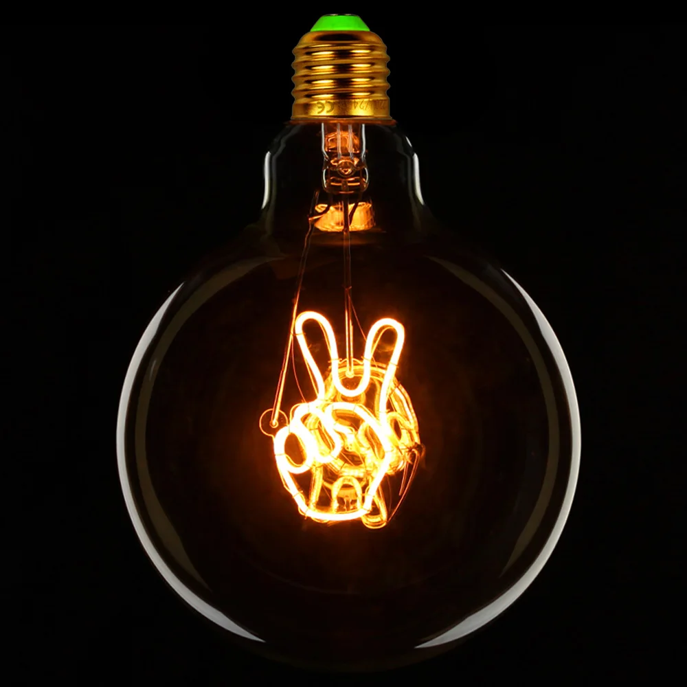 TIANFAN Edison ЛАМПЫ G125 да гигантская лампа Светодиодная в форме шара-глобуса винтажная нить 4 Вт декоративная подвесная настольная лампа лампочка