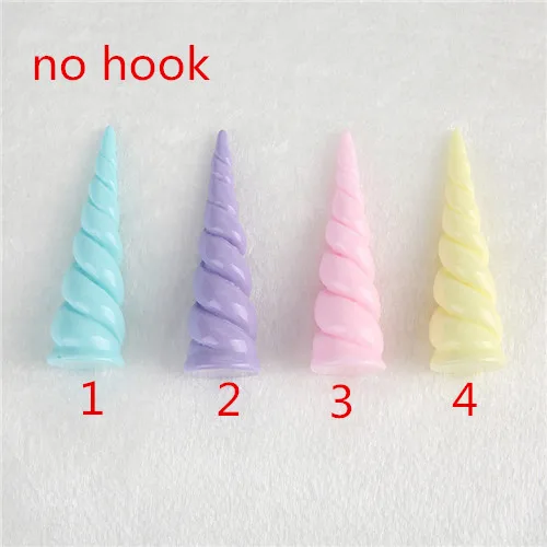no hook 4 шт./лот 69*21 мм разноцветная подвеска Рог единорога, Чарующее ювелирное ювелирные изделия изготовление ожерелий с подвесками полимерные кабошоны для художественного оформления ногтей, ручная работа - Цвет: no hook