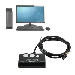 Interrupteur d'alimentation de bureau robuste et Durable, Portable pour les cafés Internet, bouton de réinitialisation de l'alimentation PC 