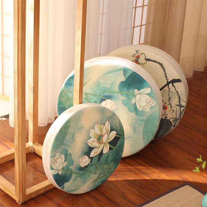 

Simanfei Meditation Cushion Cotton Linen Soft Comfort Lotus Pouf Floor Pillow Futon Tatami Round Decorative Seat Chair Cushion
