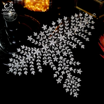 

Fashion Luxury Wedding Headdress, Dubai Bridal Headdress ASNORA New Large Royal Wedding Headdress Crown Female Jewelry A00926