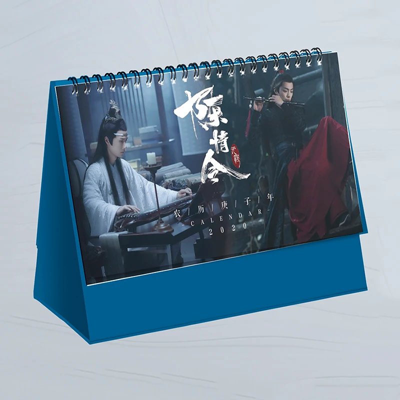 CHEN QING LING Wei WuXian Lan WangJi Чэнь Цин Лин сериал ТВ календарь Настольный Xiao Zhan Wang Yibo календарь для фанатов коллекция подарок - Цвет: CHEN QING LING