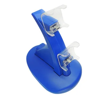 

LED Dual USB Charging Charger Dock Stand Cradle Docking Station for Sony Playstation 4 PS4 Game Gaming Console Controller