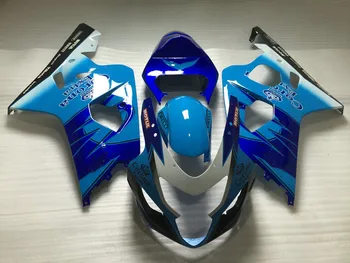 

Motorcycle Fairing body kit for GSXR600 750 K4 04 05 GSXR 600 GSXR750 2004 2005 ABS Top blue Fairings bodywork+gifts SE42