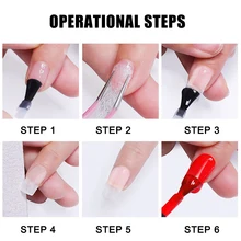 Стекловолокно наращивание ногтей волоконные наконечники Клей Пинцет DIY маникюрный салон набор инструментов YUF99