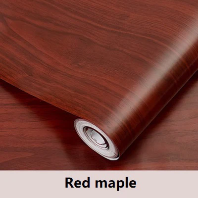 Съемная влагостойкая Водонепроницаемая настенная крышка домашний декор пилинг и самоклеящиеся обои для стен спальни ПВХ самоклеящаяся контактная бумага - Цвет: Red maple