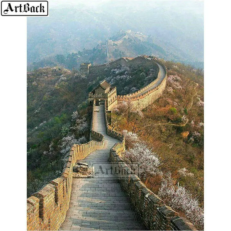 

5d diamond painting China Great Wall scenery full square diamond mosaic sticker diamond embroidery home decoration