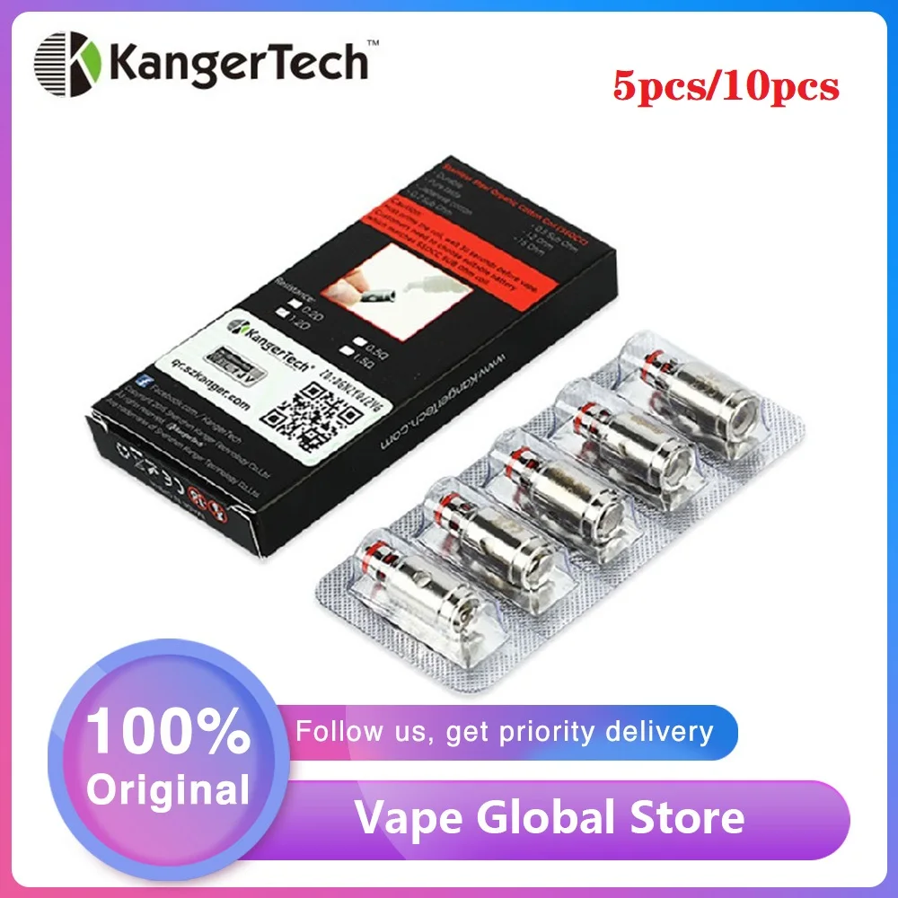 5 шт. электронная сигарета Kanger SSOCC катушка для Subox Mini-C Kit и Subtank/TopTank/Nebox/ SUBVOD Tank 0 15 Ом/0