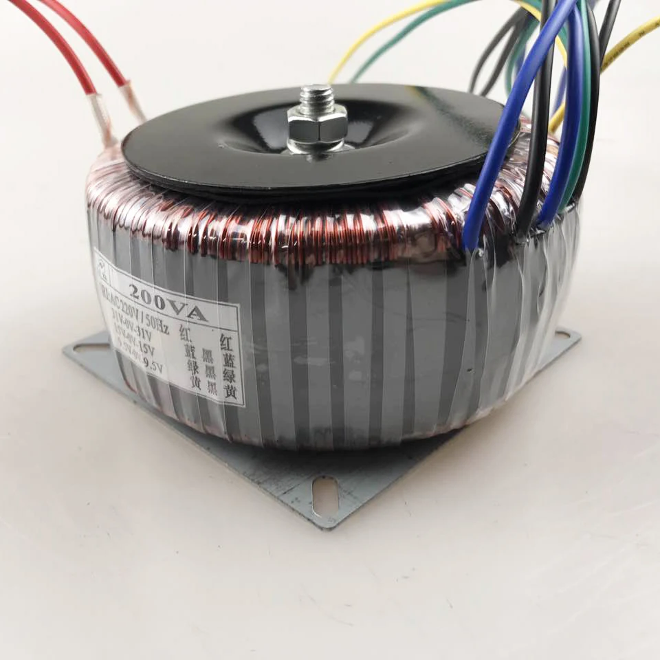 200W аудио Мощность усилитель Мощность тороидальный трансформатор 200 Вт Dual 31V двойной 15В двойной 9,5 V(90150A Питание