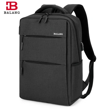 

BALANG Unisex Business Waterproof 15.6" Laptop Backpack Men's Big Capacity Travel college Student Backpacks Shoulder Luggage Bag