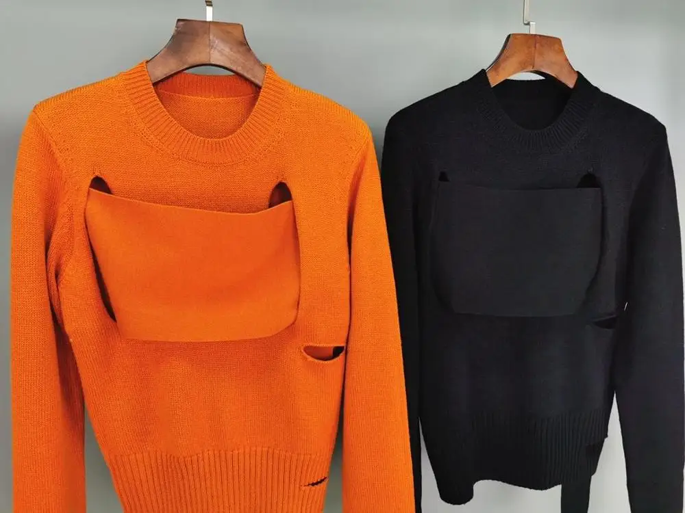 Высококачественный Женский Повседневный шерстяной свитер 2 цвета ddxgz2