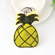 Креативный брелок в Корейском стиле с инкрустацией стразами в виде ананаса,, украшение для девочек,, в настоящее время, небольшой G