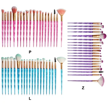 

20Pcs Diamond Makeup Brushesn Cosmetic Powder Foundation Eye Shadow Lip Eyebrow Colorful Makeup Brush Kit new