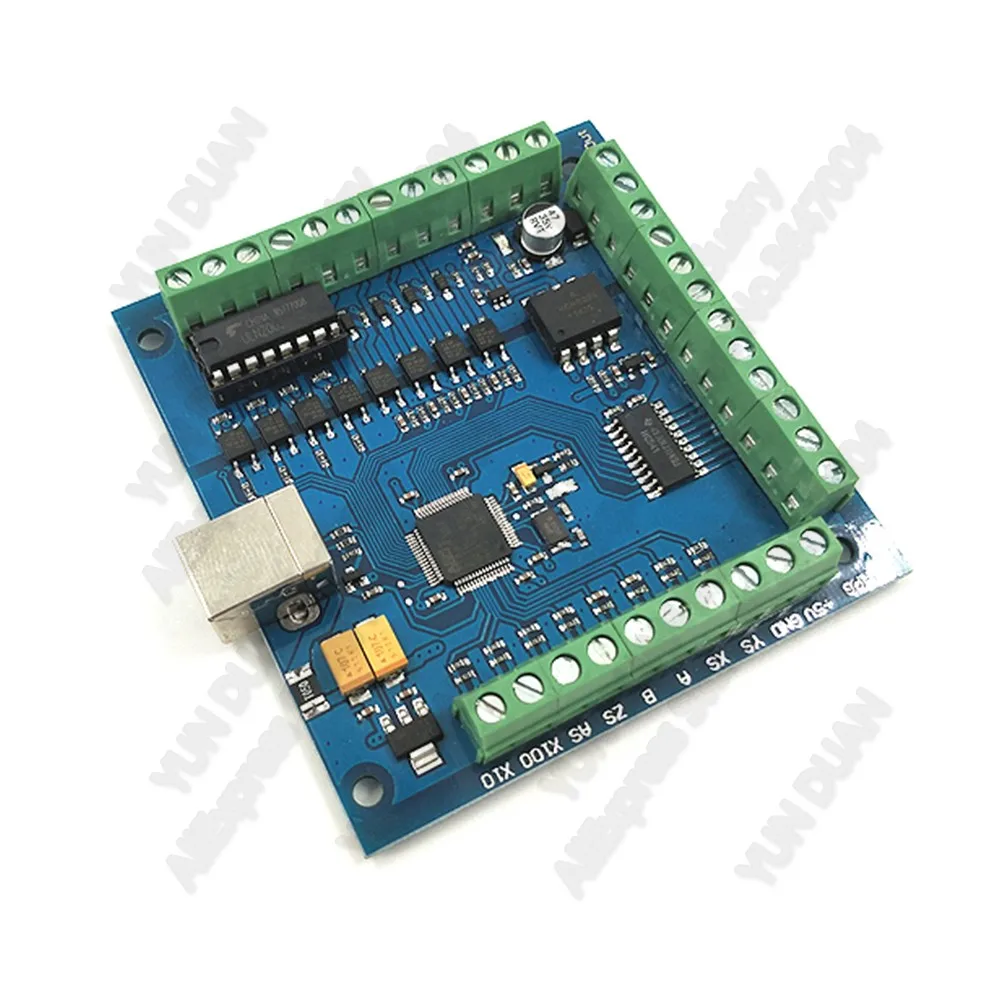 4 оси Mach3 USB ЧПУ контроллер движения сервопривод шаговый двигатель драйвер Breakout плата MPG карта для маршрутизатора гравировка ноутбук Настольный ПК