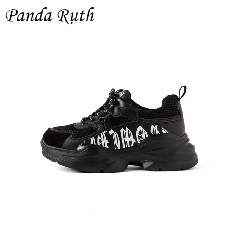 

Panda Ruth 2019 Winter Shoes Woman Genuine Leather Lace-up Ankle chaussures femme Sneakers Casual Non-Slipper zapatos de mujer