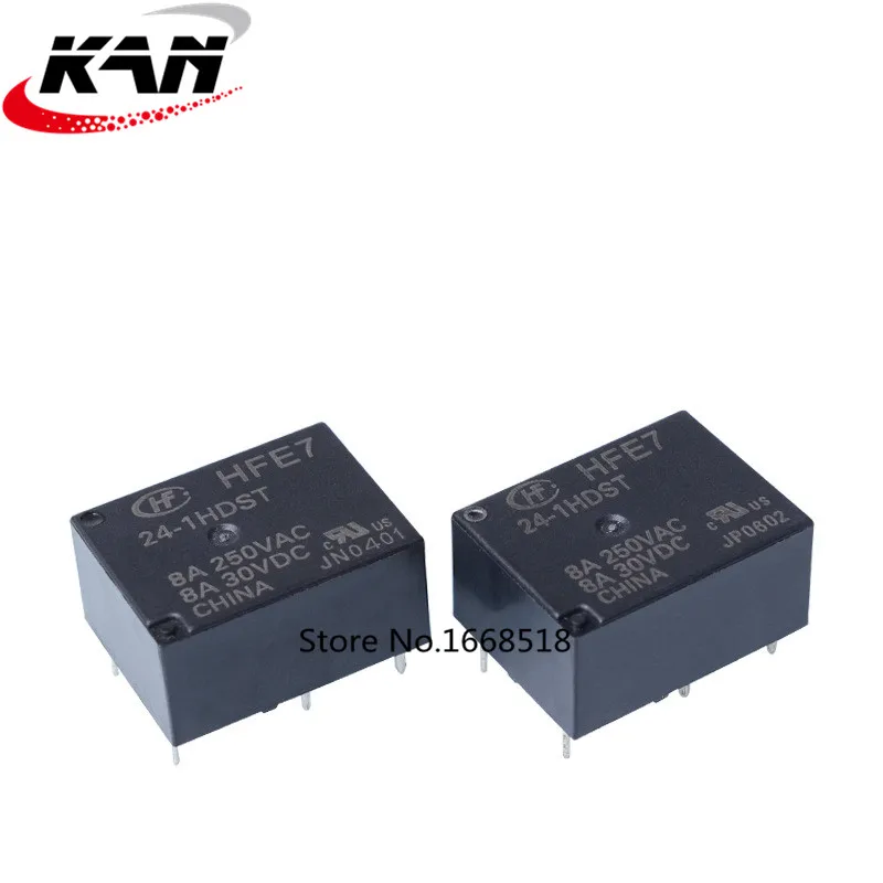 Лот(10 шт./лот) HONGFA HF HFE7-24-1HDST DIP-6 8A 24VDC реле питания