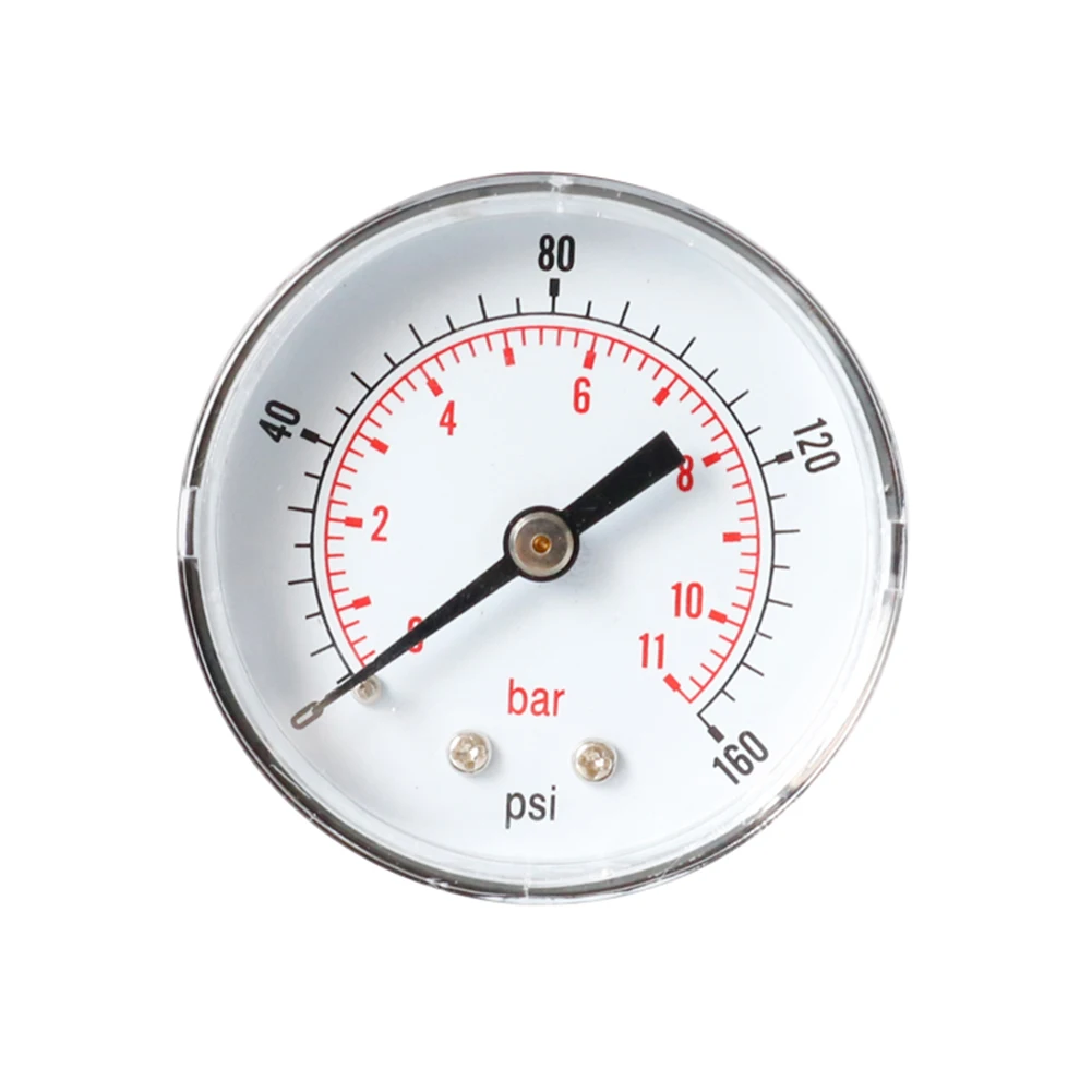 0-15psi 0-1bar осевой манометр барометр Циферблат Манометр 1/8 BSPT для воздуха Вода Нефть Газ