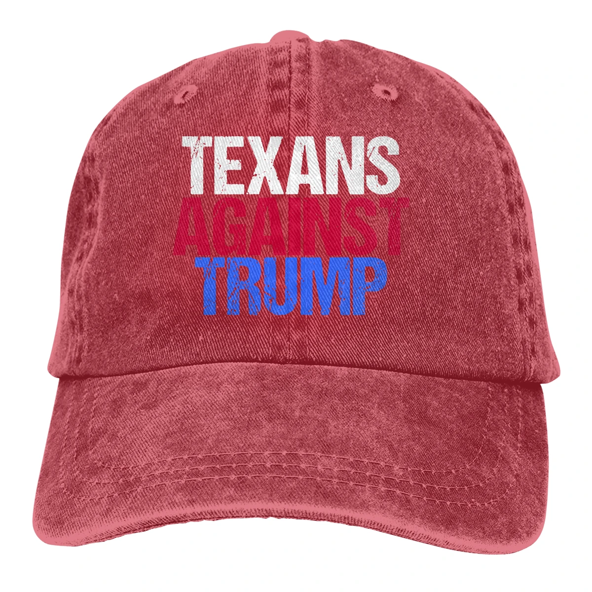 Тексанс против Трампа Casquette черный унисекс Мужские Женские деним Strapback бейсболка Регулируемая Гольф папа шляпа