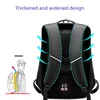Waterproof Laptop Backpack 15.6 15 inch men Black Large Backpack Bag Outdoor Travel Back pack male Big Traveling bag 2022 ► Photo 2/6