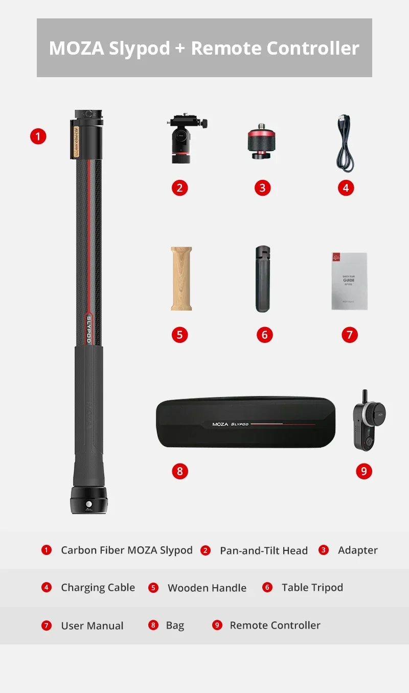 Instock Moza Slypod автоматизированный слайдер монопод комбо Анонсированный для DSLR камеры Stabilzer Aircross 2 AIR 2 Ronins SC Gimbal