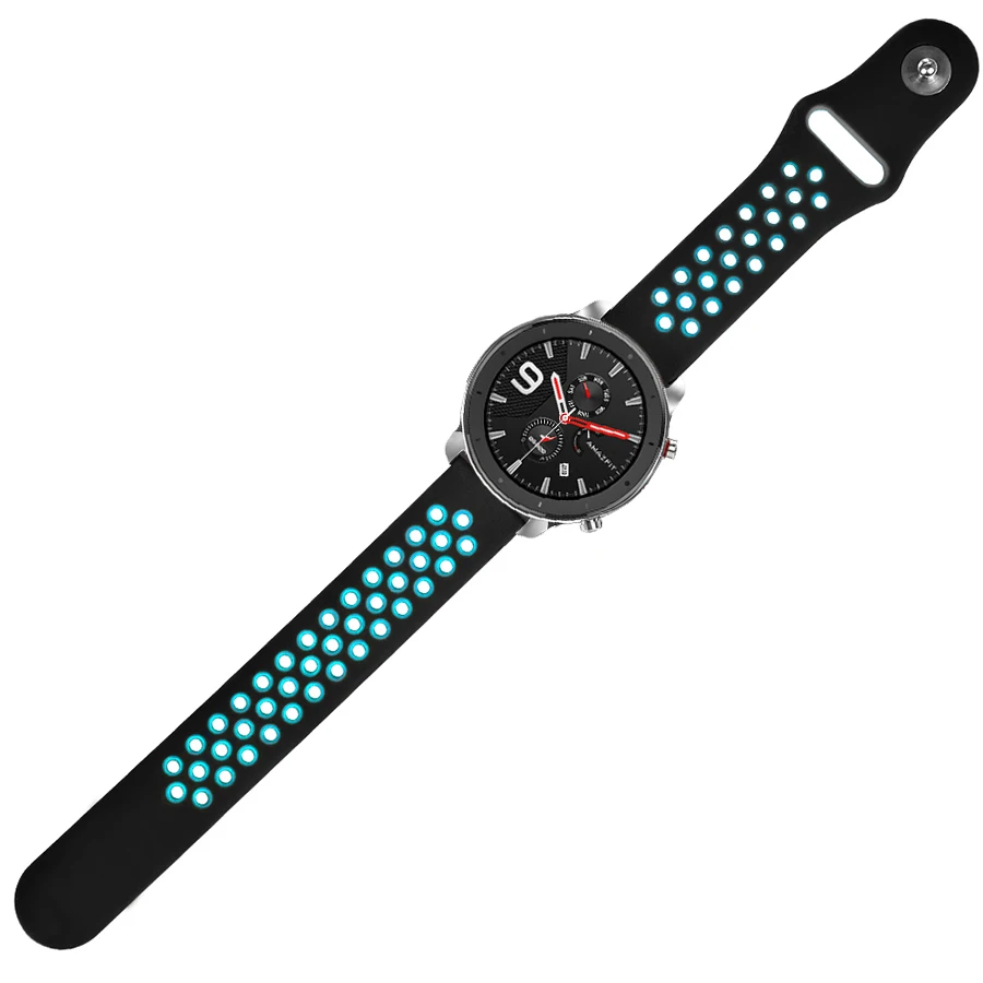 Спортивный силиконовый браслет для Xiaomi Huami Amazfit GTR 47 мм 42 мм браслет для Amazfit GTR Замена часов ремешок для часов