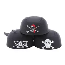 3 шт. пиратский головной убор череп шапка с рисунком для Хэллоуина вечерние бандана шляпа для мужчин и женщин Косплей сценические Костюмные принадлежности A2