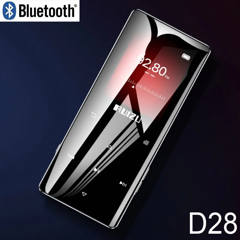Ruizu D28 Bluetooth MP3 плеер со встроенным динамиком Ультратонкий портативный Walkman
