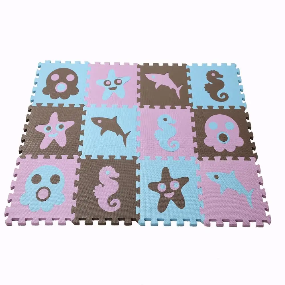 Meitoku EVA новый игровой коврик из пенопласта для подводных животных 12 шт. в