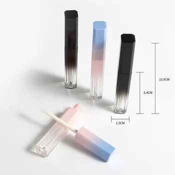 

2ml Square Gradient Color Plastic Lip Gloss Empty Tube Cosmetic Lipgloss Packaging Container