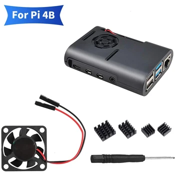 

Raspberry Pi 4b Case with Cooling Fan and Heat Sink Heatsinks