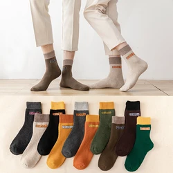 10Pcs/Lot Winter couple Compression Socks for man White keeps warm Stockings for women Plus velvet thickening free shipping