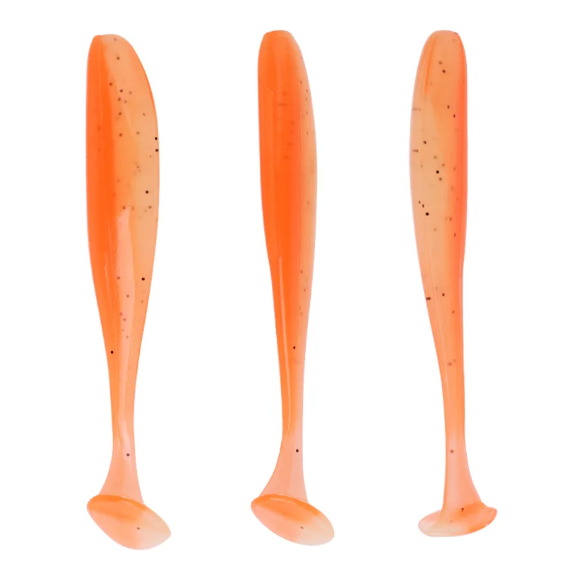 Proleurre Shad Worm Soft Bait 95mm 75mm 50mm T Tail Jigging Wobblers Fishing Lure Tackle Bass Pike Aritificial Silicone Swimbait