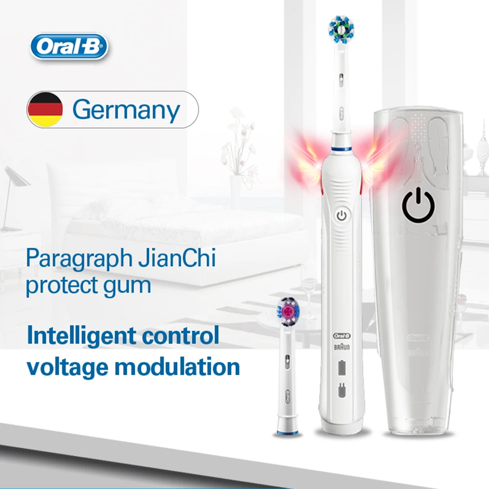 Oral B Ultrasonic Electric Toothbrush Teeth Whitening Rechargeable 3D Smart Tooth Brush Adult Daily Clean Gum Care Oral B Ultrasonic Electric Toothbrush Teeth Whitening Rechargeable 3D Smart Tooth Brush Adult Daily Clean Gum Care