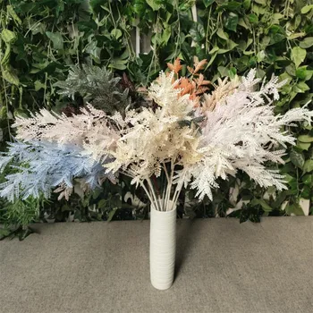 

7Pcs Fake Long Stem Plants 35.43" Length Simulation Plastic Greenery for Wedding Home Decorative Artificial Plants